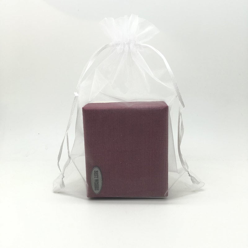 SUNGULF 100pcs Organza Pouch Bag Drawstring 6"x9" 16x22cm Strong Gift Candy Bag Jewelry Party Wedding Favor (White) - Image 1